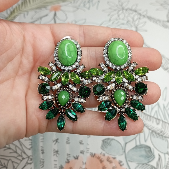 Primark Jewelry - ✨NEW CRYSTAL EARRINGS COLLECTION✨ Matte Blue and Green Earrings